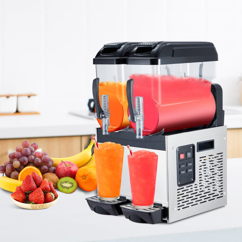 Commercial Slushie Machine, Frozen Drink & Margarita Maker, Slushy Machine for Smoothie, Cocktail, Home & Bar Frozen Beverage Dispenser