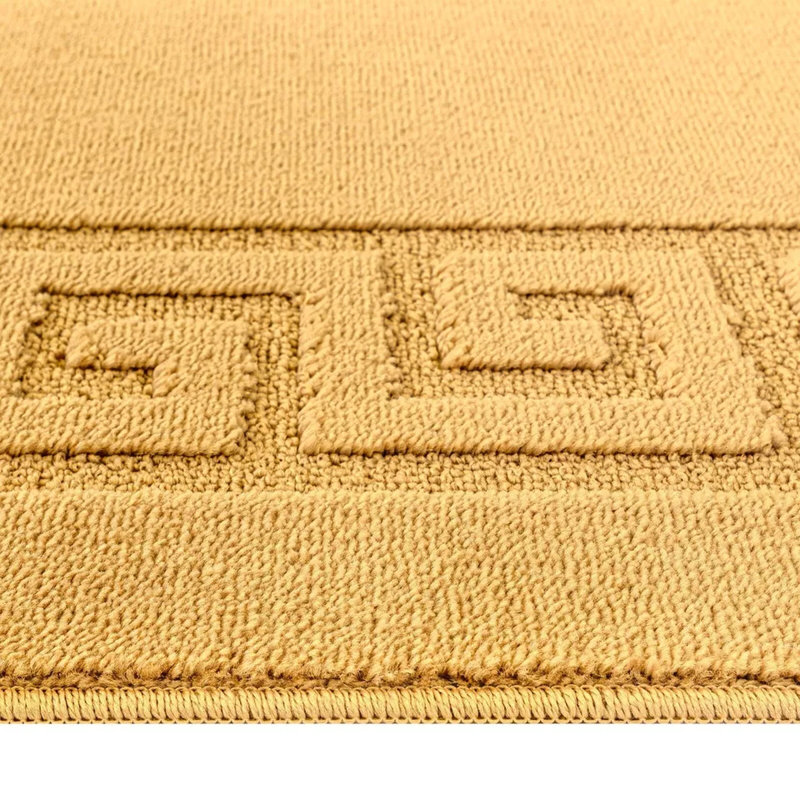 Ochre Non Slip ROCCO Area Rugs & Runners – Luxury Living Room Carpet, Bedroom Rug, Kitchen Floor Mat & Hallway Door Mat