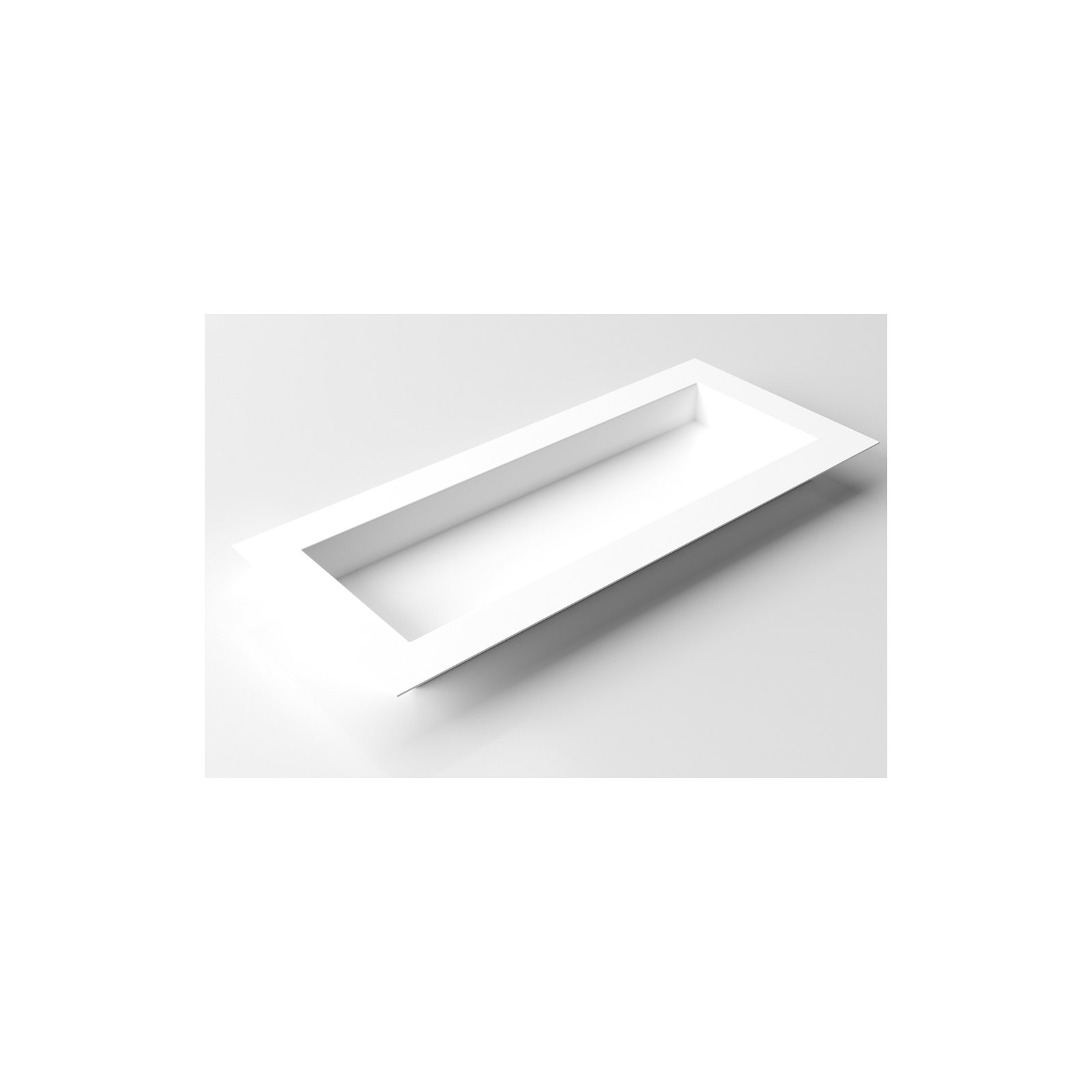 Geo Series Metal Planter Box, White