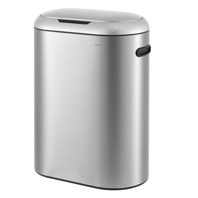 Robo Kitchen Trash Can - 13.2 Gallons, Platinum Silver