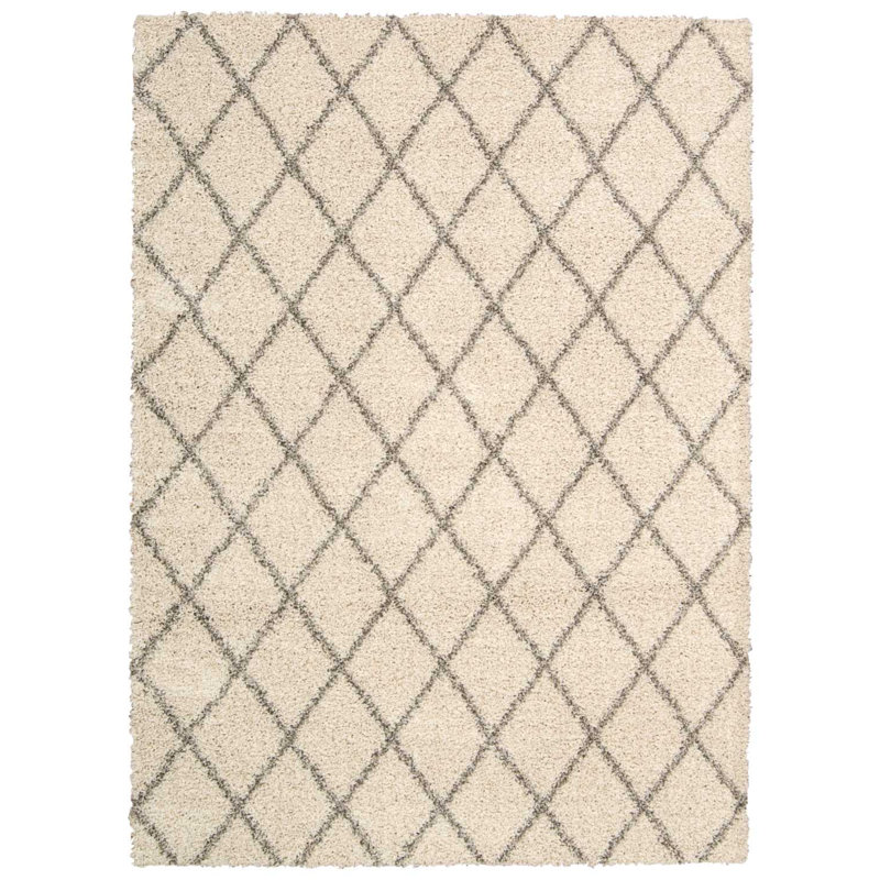 Tapis marocain à poils longs Rosetta, Rectangle 5 pi x 7 pi