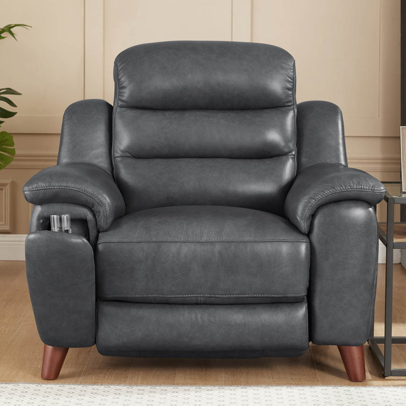 Fauteuil inclinable en cuir Raghid