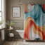 Rideau de douche Eclectic Brushstrokes - Premium-771294689