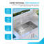 Évier de buanderie en acier inoxydable avec drain encastré ou sur comptoir KBFmore KLA01 / 23/30-87479370-87479373