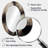 Painting Of Abstract Shapes IV - Large Oval Wall Mirror On Metal-295374504