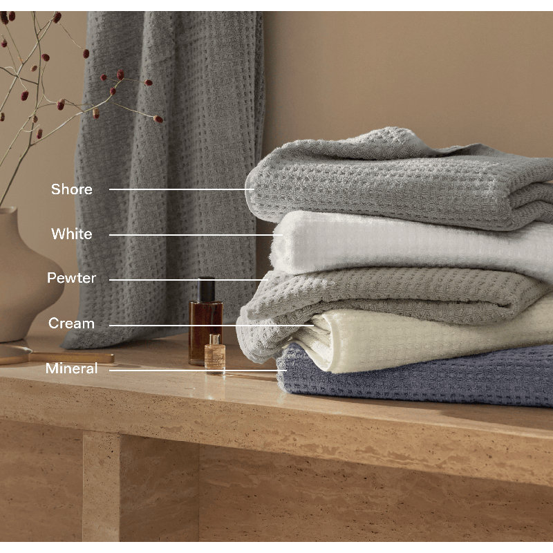 Turkish Waffle, Pewter, Bath Towel - 1 Pack