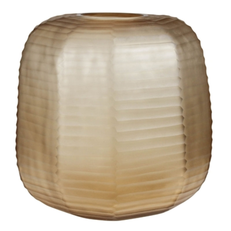 Vase moulu horizontal, verre