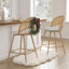 Tabouret de bar et de comptoir pivotant 25 po H (ensemble de 4)-727620656