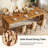 78.7" Solid Wood Dining Table, Farmhouse Kitchen Table for 6-8 People