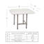 Banquette de douche extra large Seachrome Lifestyle & Ababilities, avec coussin rembourré Naugahyde, fixation murale et pieds réglables