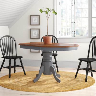 Kaneshiro Extendable Oak Solid Wood Dining Table
