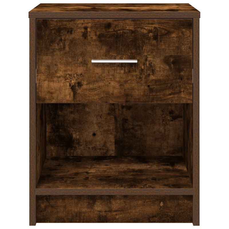 Bedside Cabinet With Drawer 40X34x50 Cm, Smoked Oak, 1