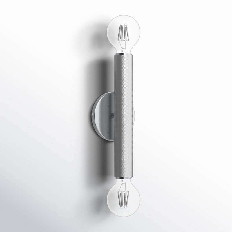Cabot 2 - Light Dimmable Armed Sconce, 12" H x 4.7" W x 3.3" D, Polished Chrome
