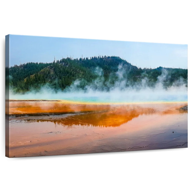Alvord Hot Spring At Yellowstone, 26'' H x 39'' W