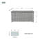 80 Gallon Water Resistant Wicker Deck Box