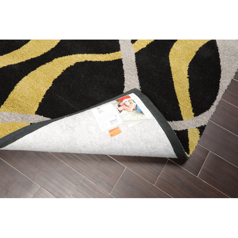 Tapis zone noire en laine