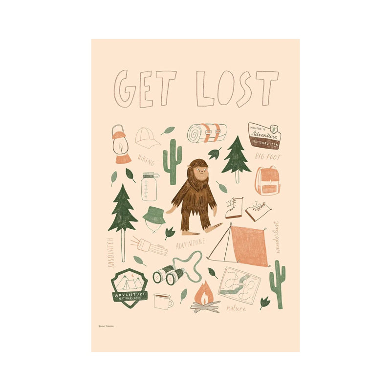 «Get Lost», reproduction d'art sur toile tendue, 48 po x 32 po, Gallery Wrapped Canvas, No Frame