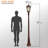 Royal Bulb Solar Lamp Post Brushed Bronze-1015575175-1015575174