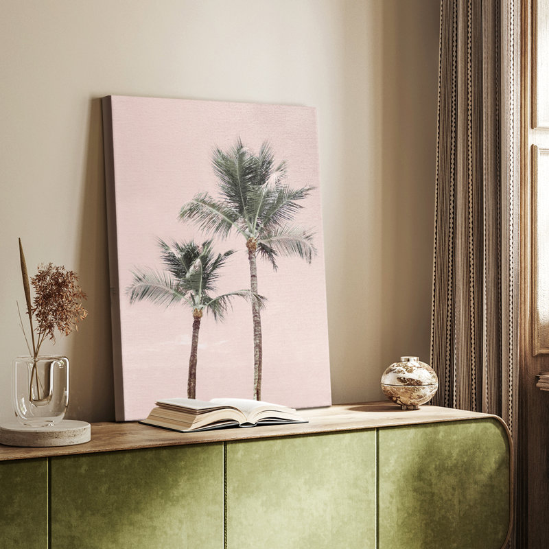 Aruba Pinks -Custom Wrapped Gallery Cavas, 36" H x 24" W