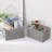 Storage Basket, Set Of 2 Hand-Woven Paper Rope Basket, Small Storage Baskets For Organizing Toilet Paper Basket, Foldable Large Cube Storage Organizer Bins For Shelves