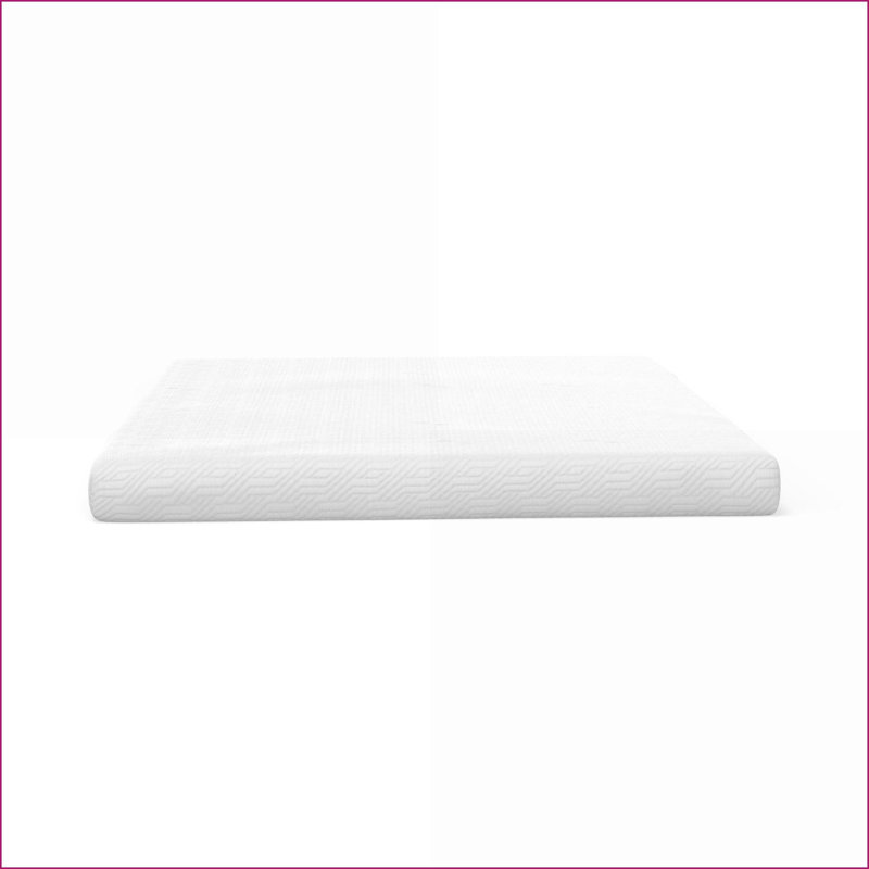 Matelas: matelas simple en mousse viscoélastique imprégnée de gel de 6 po, support ferme | Blanc cassé | Mousse