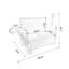 Chariot pliant 3-en-1 avec banquette et plateau de table pliable monté à l'arrière - capacité de 500 lb, pneus de plage 9 po x 4 po, orange