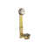 Turnstop Waste 1.5" Leg Tub Drain with Overflow