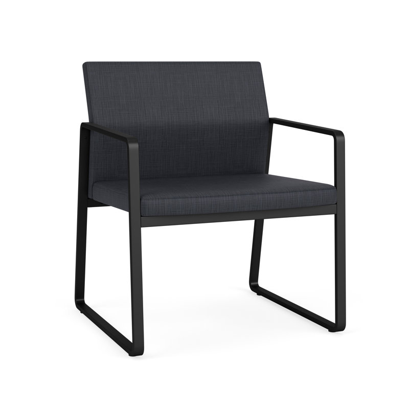 Chaise d'invité surdimensionnée Gansett, Noir, Plot Line Cauldron