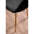 Eubanks High Gloss Double Pillar Dining Table Set with 4 Luxury Faux Leather Dining Chairs-1038184376