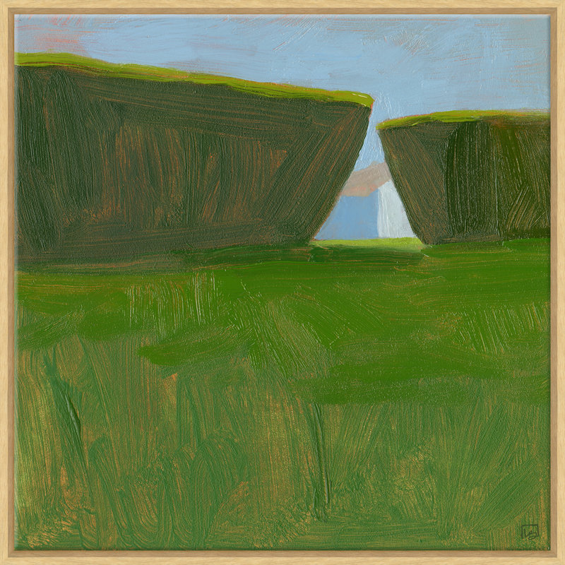 «Shrubbery With Out-Building», Naturel, Impression sur toile sans passe-partout, H 29,5 po x l 29,5 po