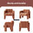 Practical Single Chair, Wide Upholstered Accent Chair-217399349
