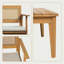 Canapé deux places Arbora avec table basse (partie 1 sur 2) - Mobilier d'extérieur en bois avec dossier tressé à double corde et assise profonde