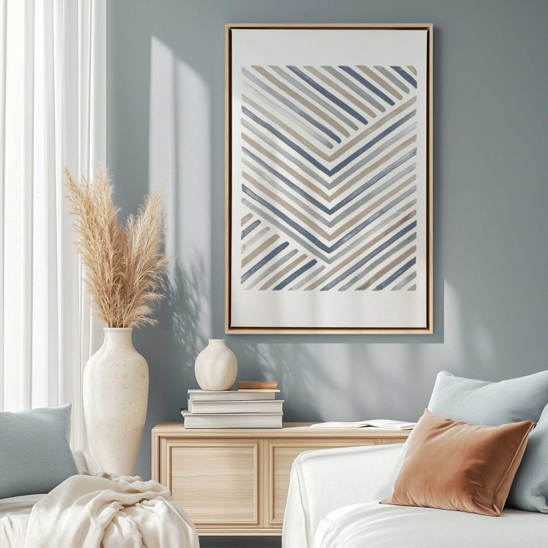 Linear Visions IV Canvas Print, 18.75" H x 12.75" W, Opaque White