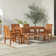 Alfonsi Rectangular 7 - Person 60" Long Acacia Patio Dining Set