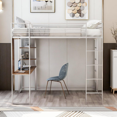 Lit mezzanine avec bureau intégré Abington