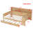 Wooden Daybed With Storage Shelves, Multi-Functional Bed With Trundle Bed And  Study Desk,-288821607-288821656