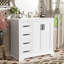 Meuble-lavabo moderne 36 "avec lavabo en céramique-1737495696