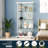 Versatile Display Cabinet Tempered Glass Modern Style For Home Decor