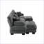 Canapé modulaire en forme de U avec 2 repose-pieds, canapé de salon à assise profonde | Chenille | Gris-1491370374
