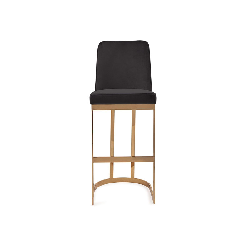 Tabouret de bar, Tabouret de bar (siège d'une hauteur de 32 po), Cadre noir / or