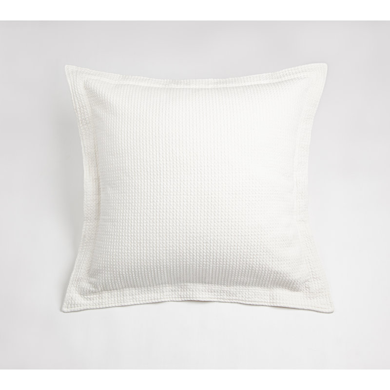WAFF MATELASSE SHAM, IVORY, KING , Euro