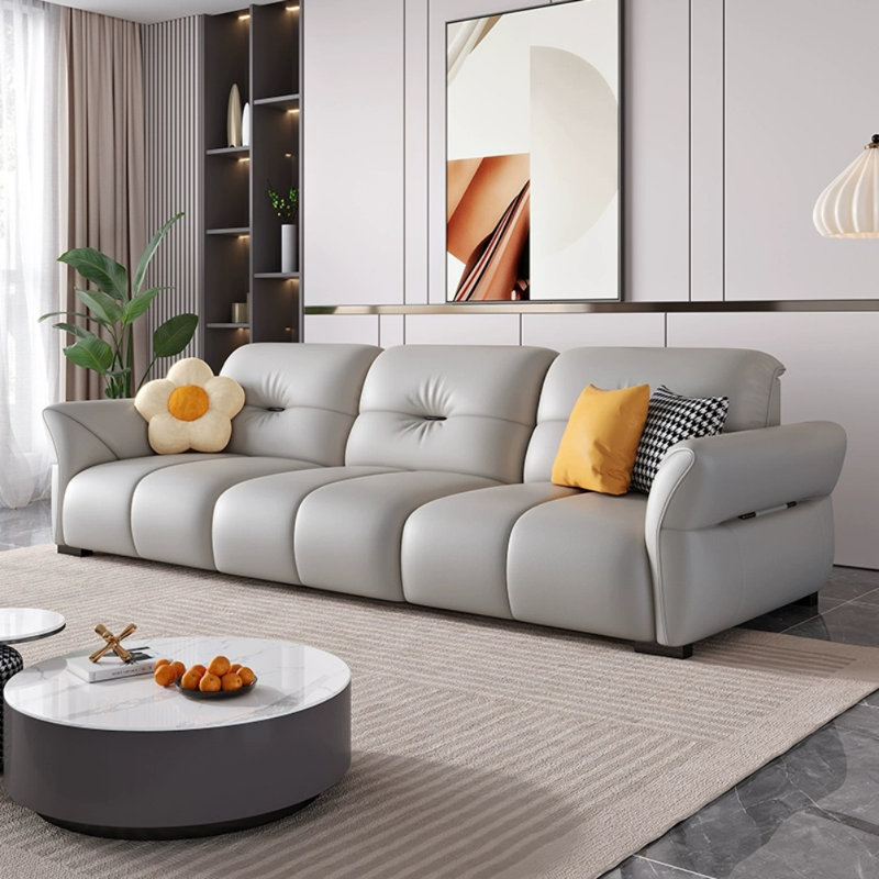 Minimalist Casual Sofa, Light Gray