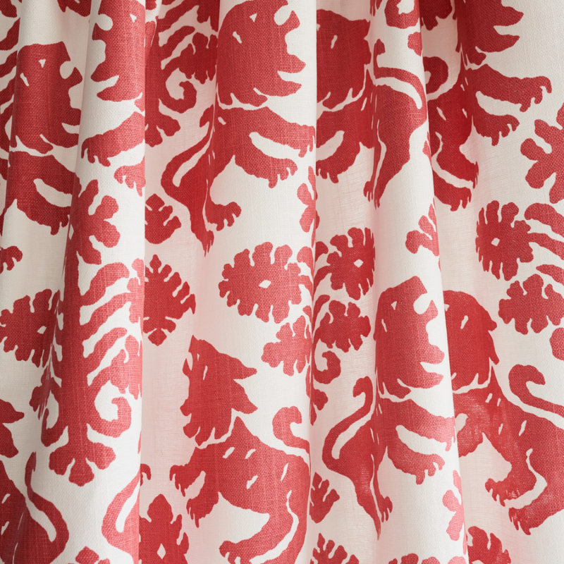 Tissu Regalia, Rouge