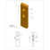 Times Square Entry Lever Set with Single Cylinder Deadbolt