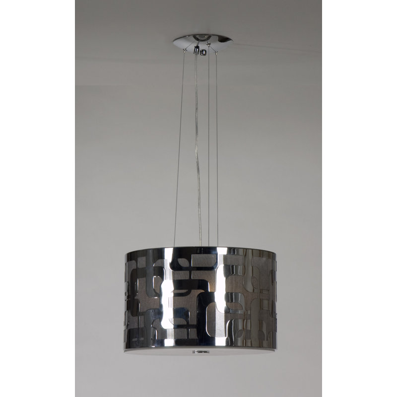 Frankel 3 - Light Drum Pendant, Chrome