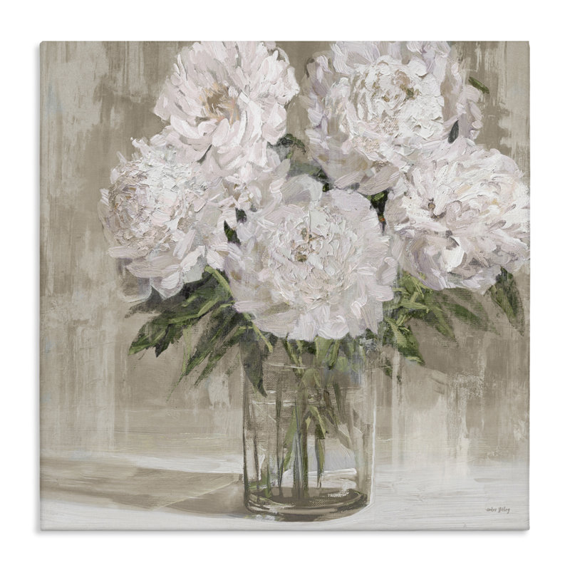 Peony Blooms Canvas, design par Amber Sterling, H 17 po x l 17 po