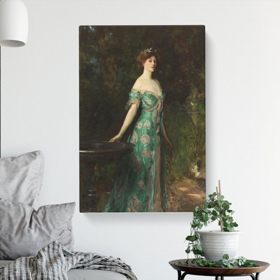 Portrait Of Millicent Leveson by John Singer Sargent - Wrapped Canvas Painting