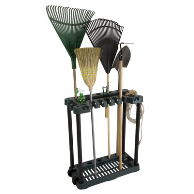 Organisateur pour outils de jardinage Stalwart - peut contenir 40 outils de jardin, organisation de garage et rangement