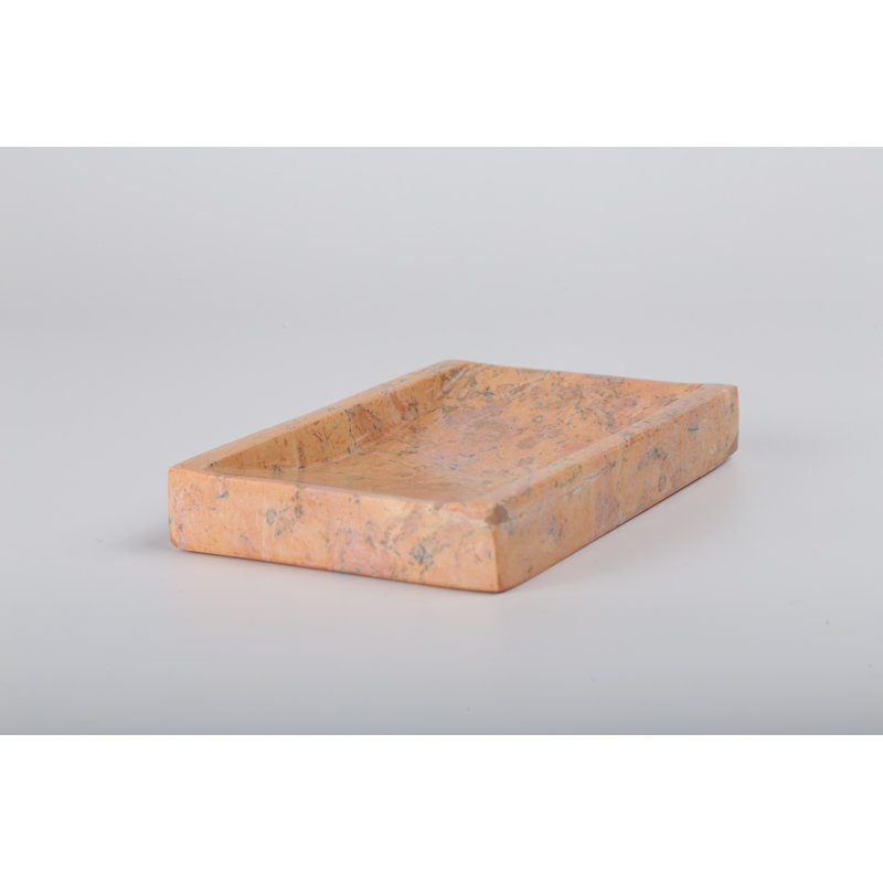 Capsule de savon rectangulaire en marbre naturel rose Letellier