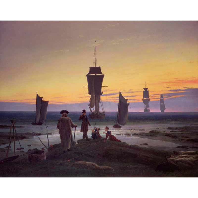 Affiche brillante 1835 «The Stages of Life», H 19 po x l 24 po